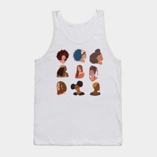 Black women glows differently sticker pack Tank Top